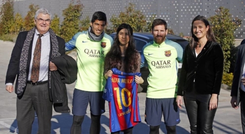 برشلونة تُكرم مراد 

