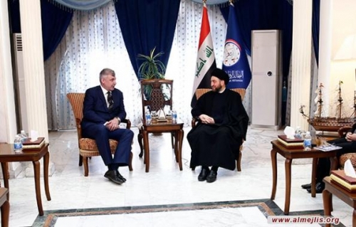 الحكيم يدعو العالم للتطلع الى التسوية الوطنية واعمار المناطق المحررة