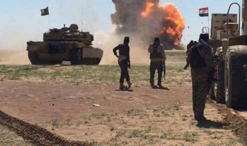 القوات الامنية تفجر سيارة مفخخة بجرف النصر 