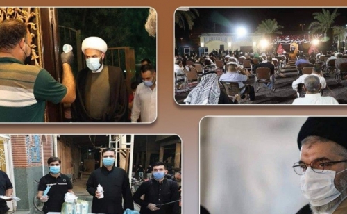 بالصور.. إحياء المجالس الحسينية بإجراءات وقائية ومسافات التباعد